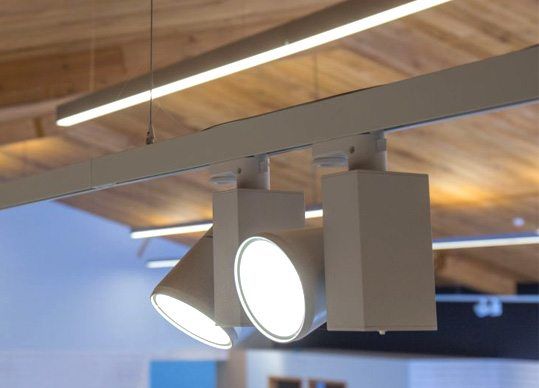 Small white directional lights