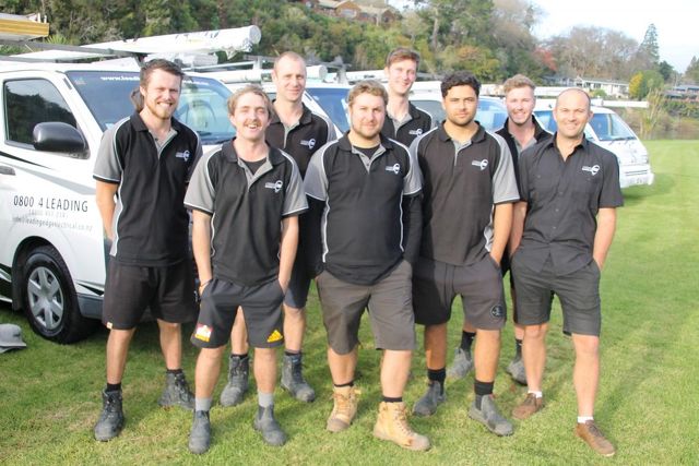 Team pic of the guys at Leading Edge Electrical